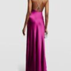 Ramy Brook Women's Purple Satin Macau Embellished Strap Gown Dress Size 6